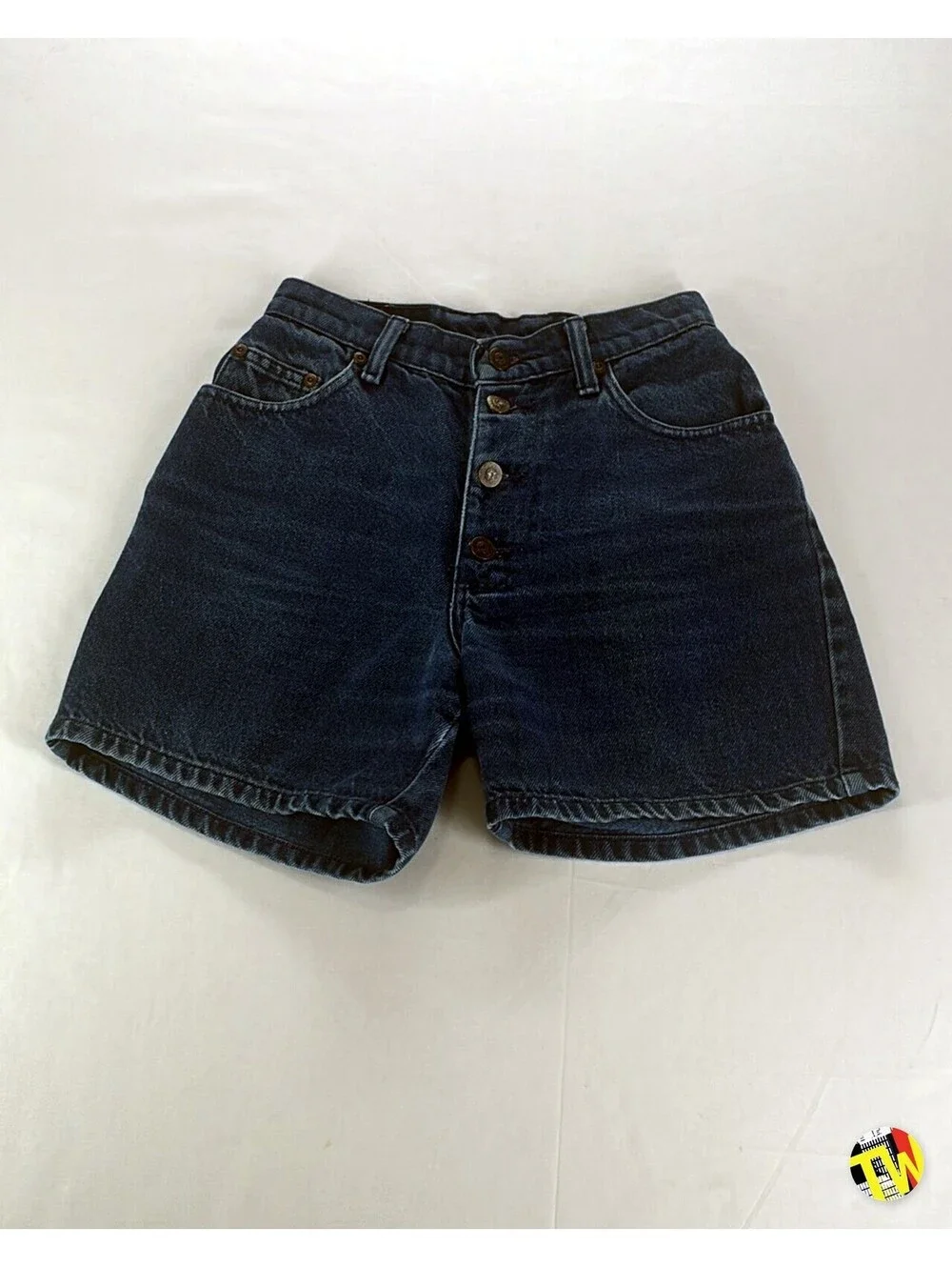 Vintage 90s Park's Sport Club Denim Shorts High Waisted Mom